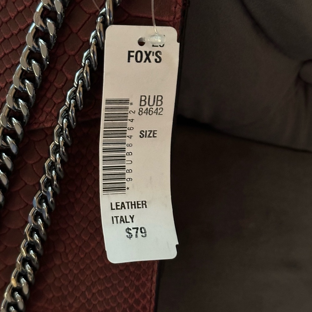 NWT Crossbody Shoulder Evening Bag for Women - Snake Printed Leather. - Picture 7 of 8